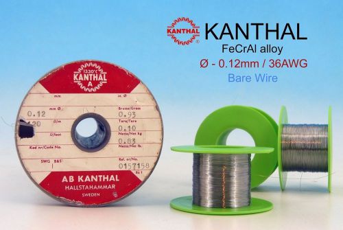 120m 400ft 10g 0.35oz KANTHAL A 0.12mm 36AWG 120?/m 37?/ft RESISTANCE WIRE 0,12