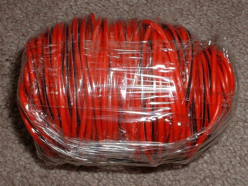 20 gauge AWG Stranded Copper Wire RED w/BLACK STRIPE 100 FT Audiopipe **NEW**