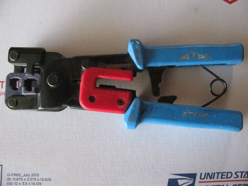 Used ATP AT680 Allen Tel Crimping Tool for RJ11 and RJ45 Phone Cable Network