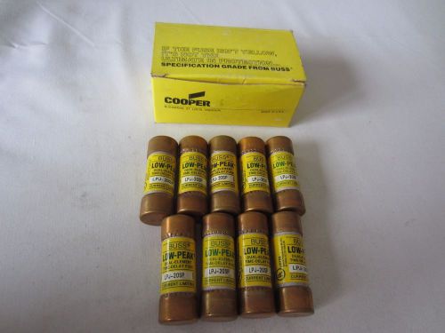 Box of 9 Bussmann Buss LPJ-20SP Fuses 20A 20 Amps Tested