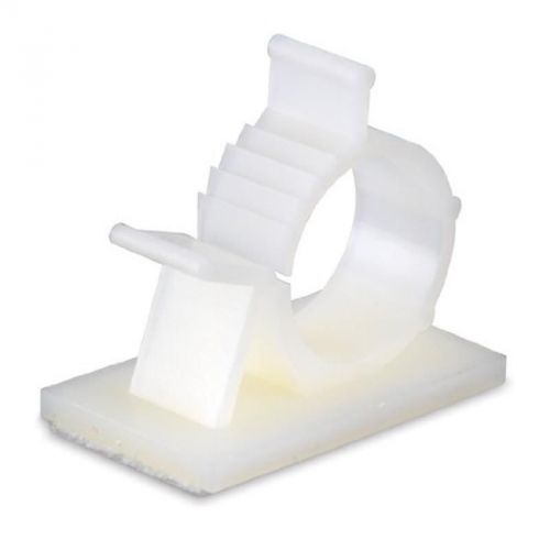Plastic Kwik Clips Uvb, Adjustable And Ratcheting, 3/4&#034; Dia, 2/Pk, White Staples