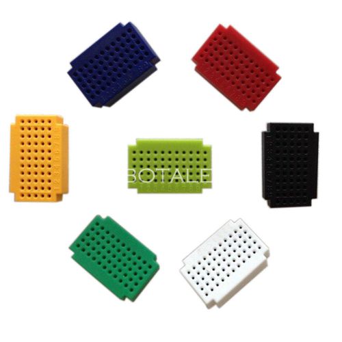 7pcs mini 55 points breadboard solderless prototype tie-point for arduino for sale