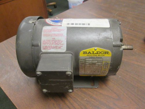 Baldor Motor M3454 0.25HP 1725RPM 48 Frame 208-230/460V 1.4-1.3/0.65A Used