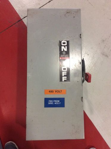 GE General Electric Heavy Duty Safety Switch THN3364 200 Amp 600 Volt NonFusible