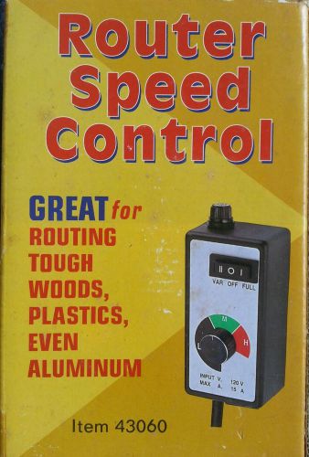 Variable Router Speed Control w/ DC or AC Motor and 6ft Cord