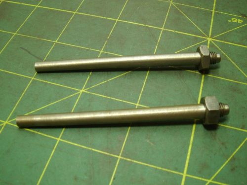 (4) threaded taper dowel pins #4 x 3&#034; large end dia 0.248 1/4-28 threads #52250 for sale
