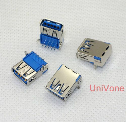 5pcs USB 3.0 A Connector 9Pin Female PCB R/A Type