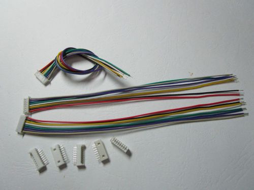 100 sets 1.25mm 8 Pin Male + Female Polarized Connector with 28AWG 5.9inch Leads