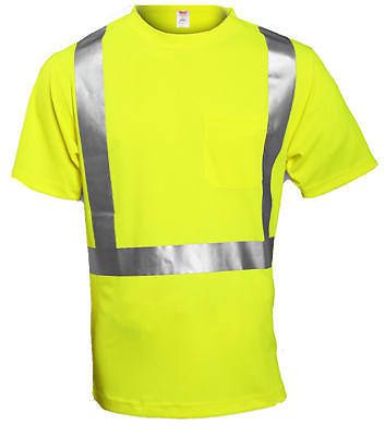 TINGLEY RUBBER Large Lime Yellow ANSI 107 Class II Shirt