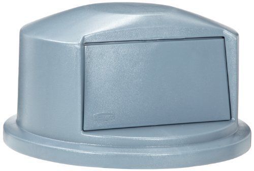 Rubbermaid Commercial FG263788GRAY Brute Round HDPE Dome Top, Gray