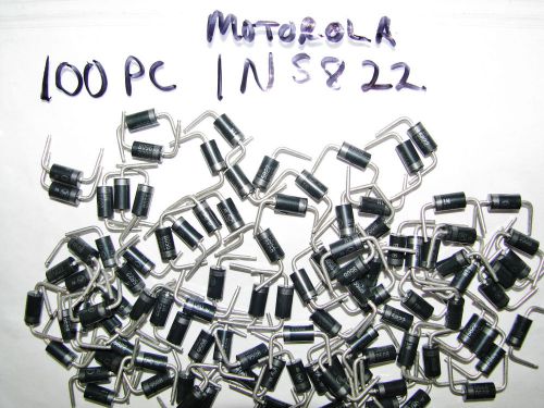 100 NOS MOTOROLA 1N5822 40V 3AMP SCHOTTKY DIODES RECTIFIER POWER SUPPLY IC PART