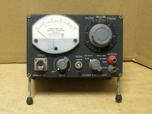Vintage General Radio Type 1232-A Tunes Amplifier and Null Detector
