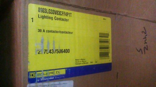 SQUARE D 30A HEAVY DUTY LIGHTING CONTACTOR 8903LG33V83CFF4P1T NEW IN BOX