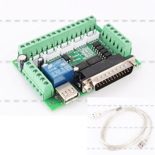 5 axis cnc breakout board with optical coupler mach3 f stepper motor driver for sale