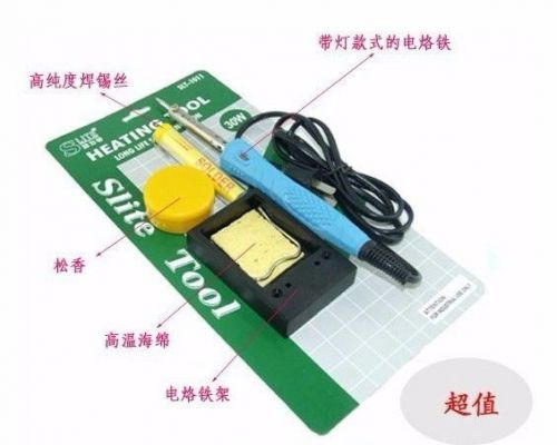 40w electric soldering iron tin wire sponge iron stand rosin for sale