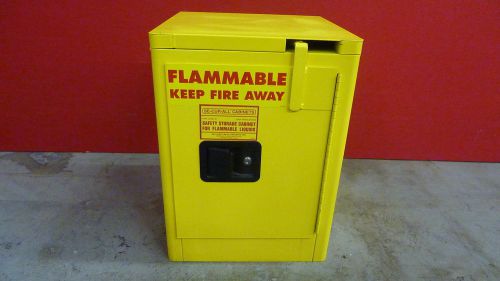 Se-cur-all 4 gallon flammable fire safety cabinet, 23 1/4 x17 1/8 x17 1/2 for sale