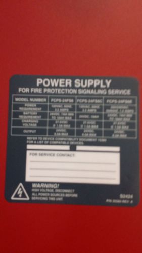FireLite FCPS-24FS6 Power Supply