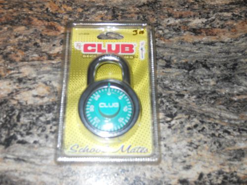 The CLUB combination padlock NOS, green