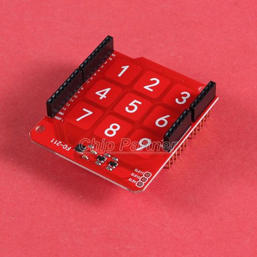 Mpr121 capacitance touch shield v1.1 3x3 keypad for arduino for sale