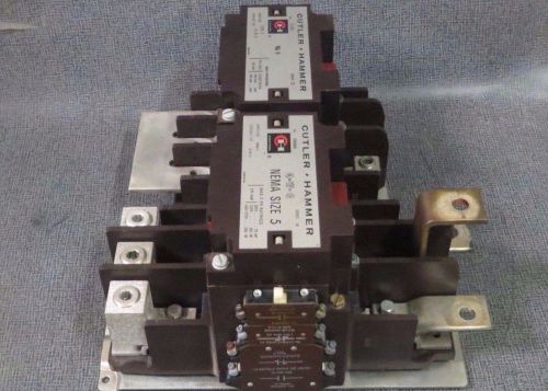 Cutler hammer reversing contactors c10gn3 270 amp &amp; c32kn3 200 amp; 120v coils for sale