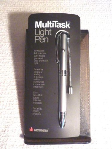 Westminster MultiTask Light Pen by Zelco Ball Point Pen with Flexible LED Light