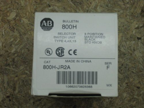 new PLASTIC Allen Bradley selector switch 800H-JR2A 1 N.O. 1 N.C. contact 3 POS