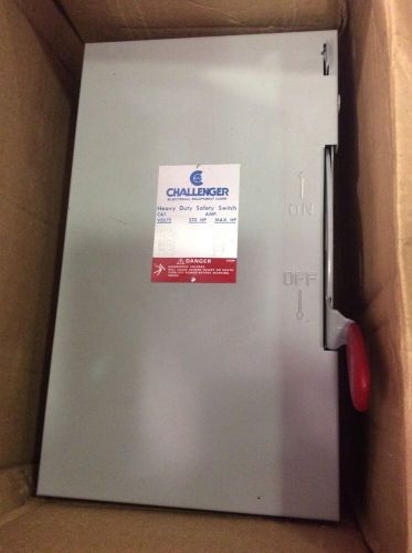 Challenger Heavy Duty Safety Switch HD361NFO 30 Amp 600 Volt 3 Pole Non Fusible