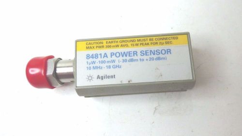 HP Agilent 8481A Power Sensor 10 MHz-18GHz  30 - 20dBm / Warranty