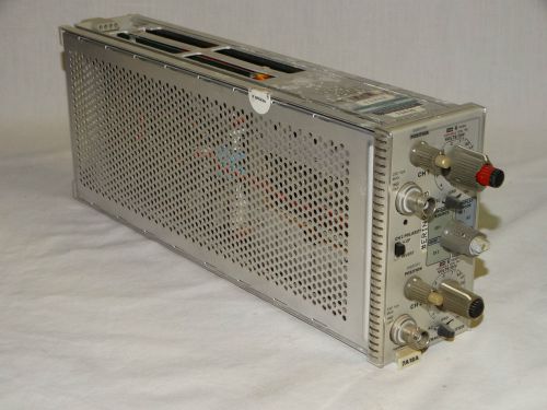 TEK TEKTRONIX 7A18A DUAL TRACE AMPLIFIER SCOPE PLUG-IN, UNTESTED, AS-IS
