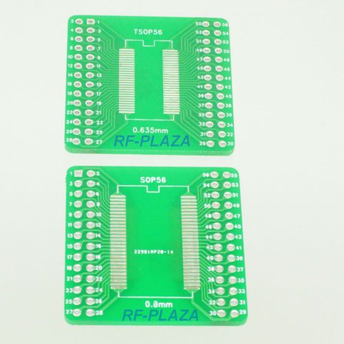 10pcs SOP56 0.8mm SSOP56 0.635mm 4~56P to DIP56 2.54mm IC PCB Adapter Converter