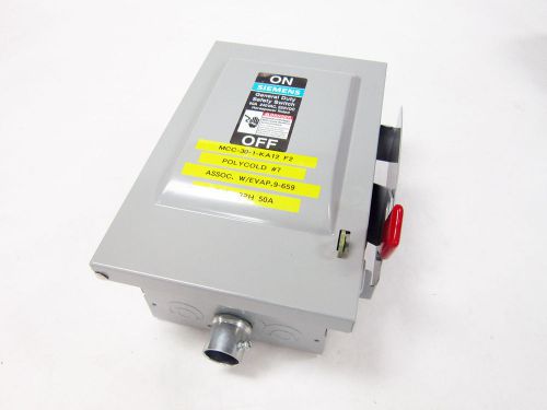 SIEMENS GENERAL DUTY SAFETY SWITCH 60A GNF322