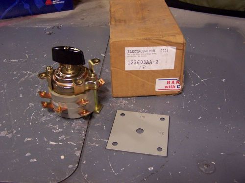 NEW ELECTROSWITCH 30 AMP ROTARY SWITCH 500 VOLT 123603AA-2