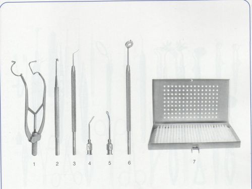 BEST MICROSURGERY LASIK COMPETE SET OF SEVEN INSTRUMENTS STAINLESS STEEL OPH.