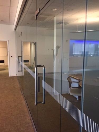 Glass office wall executive sheet of glass