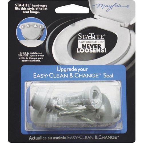 Toilet seat bolt kit statitekit - silver for sale