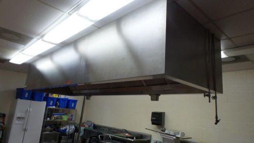 14.6ft longx4.6ft deep restaurant vent hood system for indoor ventilation system for sale