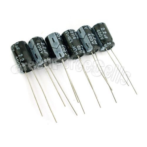 1000  2.2uf 400v radial electrolytic capacitor 8 x 12mm for sale