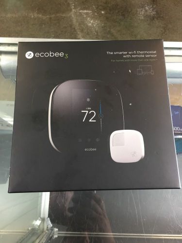 Ecobee eb-state3-01 ecobee3 smart wifi thermostat with remote sensor for sale
