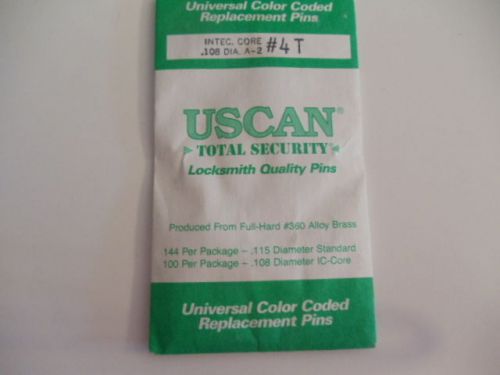 Uscan Locksmith Quality Pins INTEC Core .108 Dia A-2 #4 T  Qty 1
