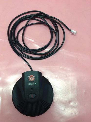 1 Polycom Sound Station 2 Wireless 2201-67840-101 External Microphone W/ Cable