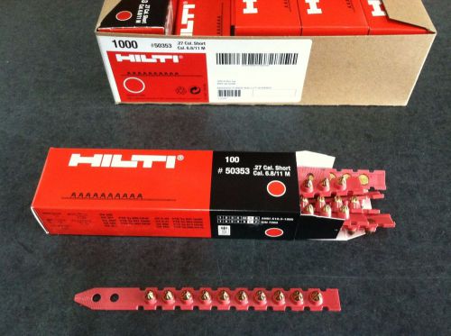 HILTI 50353 Cartridge, Red .27 Cal. Short Cal 6.8/11M- ((Qty. 1,000))