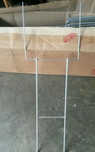 10 U TOP Heavy Duty Galvanized Step Stakes - Yard Sign Wire Stands