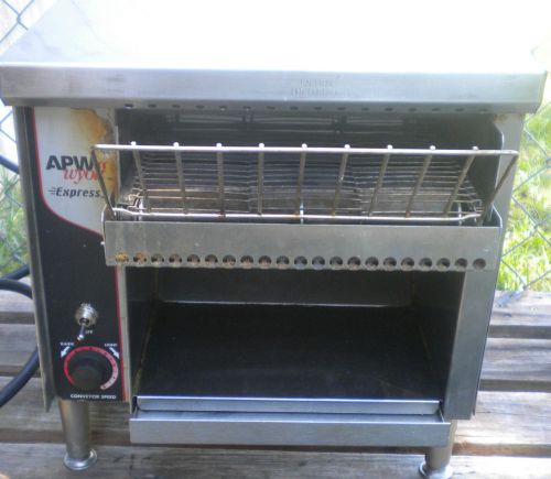 APW AP WYOTT AP EXPRESS COMMERCIAL CONVEYOR TOASTER 10&#034; STAINLESS STEEL