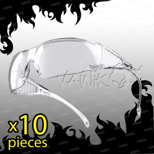 Vawik lab protection goggles transparent glasses metal free 10 pairs ? for sale
