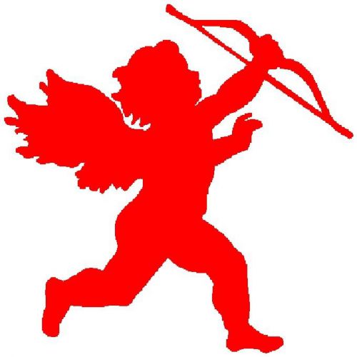 30 Custom Red Valentine Cupid Personalized Address Labels