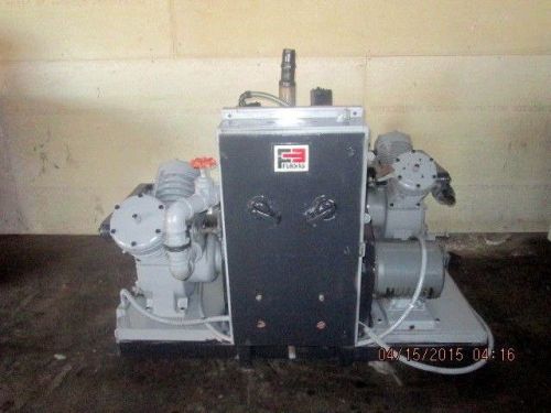 INGERSOLL RAND DUAL 7 1/2 HORSEPOWER T30 VACUUM PUMP MODEL 7V  (OC747)