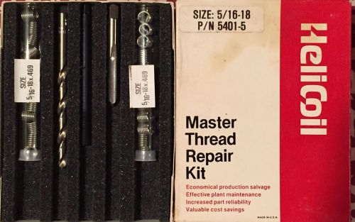 Helicoil Master Thread Repair Kit 5/16-18 # 5401-5 Exc Cond