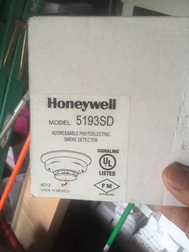 Honeywell 5193SD Addressable Photoelectric Smoke Detector VPlex NIB Free Ship
