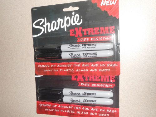 Black Sharpie eXtreme 4 markers total!! New in Packages!!!