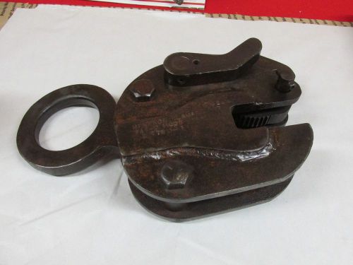 Renfroe model s,plate clamp,2-ton,0-1&#034; capacity,w/lock,good ring &amp; teeth,#r72615 for sale